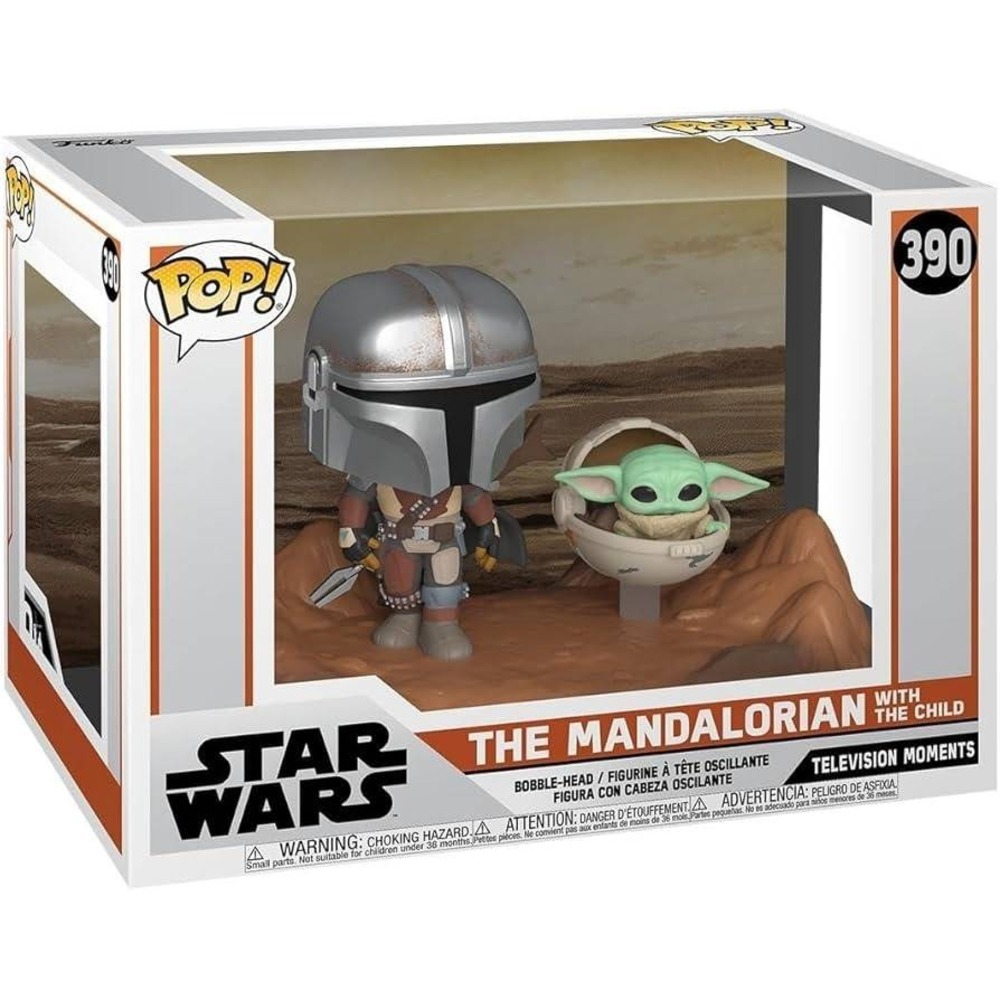 Funko Pop The Mandalorian with The Child NEW NIB Star Wars #390 Mando Grogu